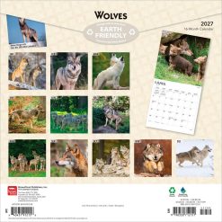 Alternative view of Wolves 2027 Square Wall Calendar