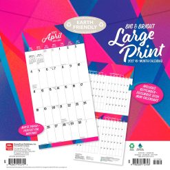 Alternative view of Big & Bright Large Print 2027 Square Matte Wall Calendar