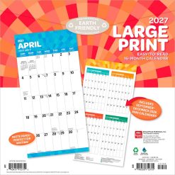 Alternative view of Large Print 2027 Square Matte Wall Calendar