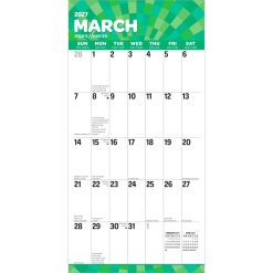 Large Print 2027 Square Matte Wall Calendar - Image 3