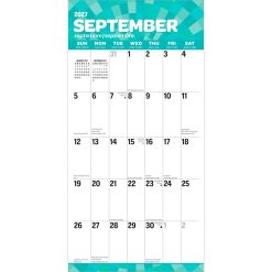 Large Print 2027 Square Matte Wall Calendar - Image 4