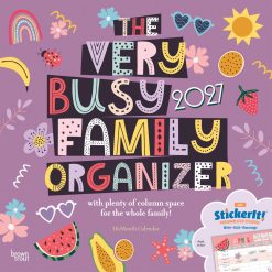 The Very Busy Family Organizer 2027 Square Matte STKR Wall Calendar