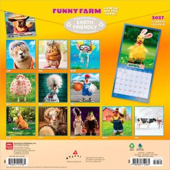 Alternative view of Avanti Funny Farm 2027 Square FOIL Wall Calendar