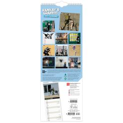 Alternative view of Banksy's Graffiti 2027 Slimline Wall Calendar