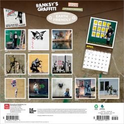Alternative view of Banksy's Graffiti 2027 Square Wall Calendar