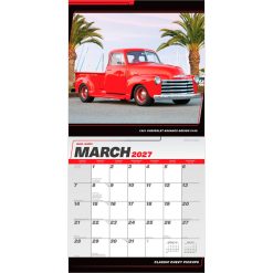 Classic Chevy Pickups 2027 Square FOIL Wall Calendar - Image 3