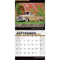 Classic Chevy Pickups 2027 Square FOIL Wall Calendar - Image 4