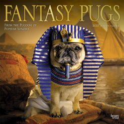Fantasy Pugs 2027 Square FOIL Wall Calendar