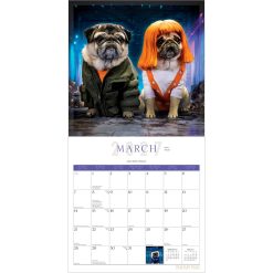 Fantasy Pugs 2027 Square FOIL Wall Calendar - Image 3