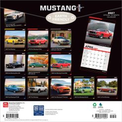Alternative view of Ford Mustang 2027 Square FOIL Wall Calendar