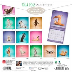 Alternative view of Yoga Dogs 2027 Square Wall Calendar