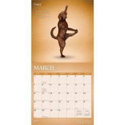 Yoga Dogs 2027 Square Wall Calendar - Image 3