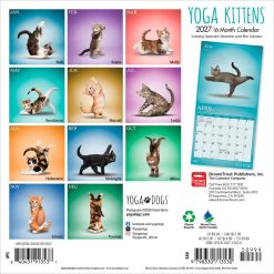 Alternative view of Yoga Kittens 2027 Mini Wall Calendar