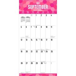Jumbo Grid Large Print 2027 Square Matte Plato FOIL Wall Calendar - Image 4