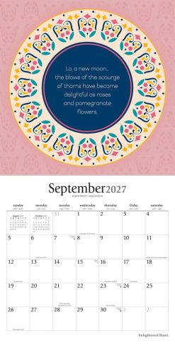 Enlightened Rumi 2027 Square Brush Dance Wall Calendar - Image 4