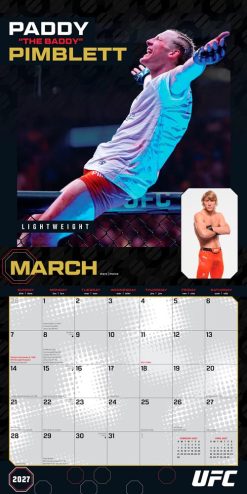 Ultimate Fighting Championship 'UFC Athletes' 2027 Square Wall Calendar - Image 3