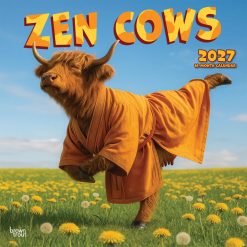 Zen Cows 2027 Square Wall Calendar