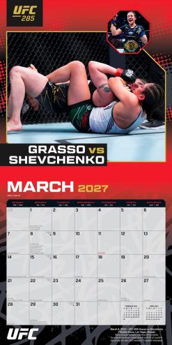 Ultimate Fighting Championship 'Championship Bouts' 2027 Square Wall Calendar - Image 3