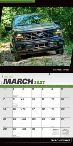 Ford F150 Trucks 2027 Square Wall Calendar - Image 3
