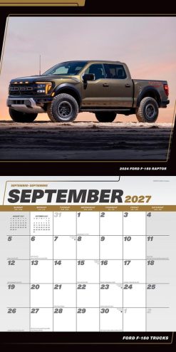 Ford F150 Trucks 2027 Square Wall Calendar - Image 4