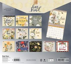 Alternative view of Bee Kind 2027 Linen Env Brush Dance FOIL Wall Calendar