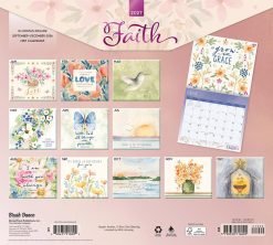 Alternative view of Faith 2027 Linen Env Brush Dance FOIL Wall Calendar