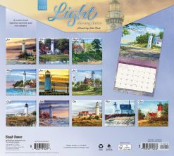 Alternative view of Light the Way Home 2027 Linen Env Brush Dance FOIL Wall Calendar