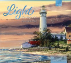 Light the Way Home 2027 Linen Env Brush Dance FOIL Wall Calendar