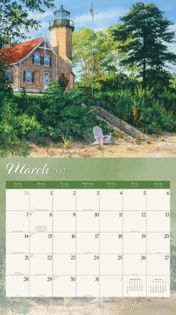Light the Way Home 2027 Linen Env Brush Dance FOIL Wall Calendar - Image 3