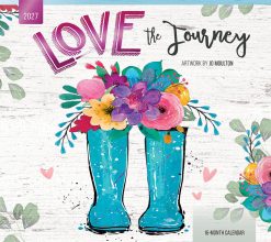 Love the Journey 2027 Linen Env Brush Dance FOIL Wall Calendar