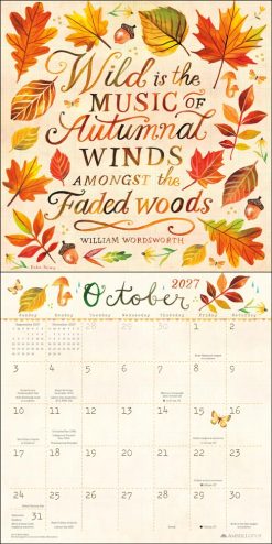 Katie Daisy 2027 Square Wall Calendar - Image 3