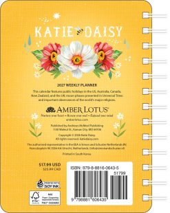 Alternative view of Katie Daisy 2027 Weekly Planner Diary