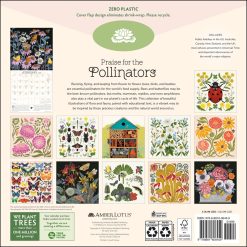 Alternative view of Praise for the Pollinators 2027 Square Wall Calendar