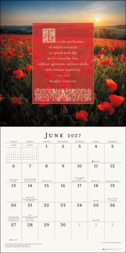 Marcus Aurelius Meditations 2027 Square Wall Calendar - Image 5