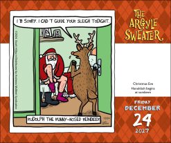 Argyle Sweater 2027 Boxed Desk Calendar - Image 5
