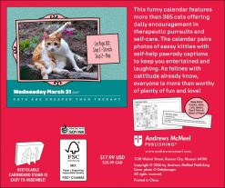 Alternative view of Cats Are Cheaper Than Therapy 2027 Boxed Desk Calendar