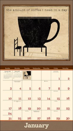 Coffee 2027 Deluxe Wall Calendar - Image 3