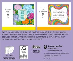 Alternative view of Positively Present 2027 Boxed Desk Calendar
