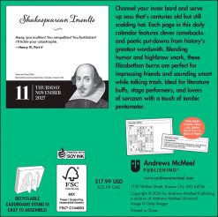 Alternative view of Shakespearean Insults 2027 Boxed Desk Calendar