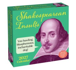 Shakespearean Insults 2027 Boxed Desk Calendar