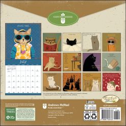 Alternative view of Year of Snarky Cats 2027 Square Wall Calendar