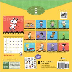 Alternative view of PEANUTS 2027 Square with Clings Wall Calendar