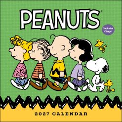 PEANUTS 2027 Square with Clings Wall Calendar