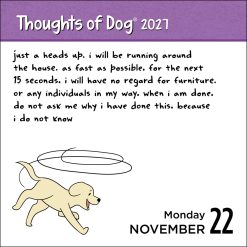 Thoughts of Dog 2027 Boxed Desk Calendar - Image 3