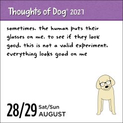 Thoughts of Dog 2027 Boxed Desk Calendar - Image 4