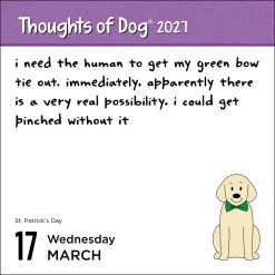 Thoughts of Dog 2027 Boxed Desk Calendar - Image 5