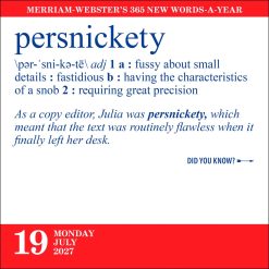 Merriam-Webster's 365 New Words-A-Year 2027 Boxed Desk Calendar - Image 4