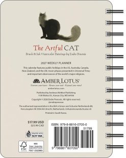 Alternative view of The Artful Cat 2027 Weekly Planner Diary