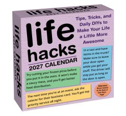 Life Hacks 2027 Boxed Desk Calendar