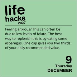 Life Hacks 2027 Boxed Desk Calendar - Image 4